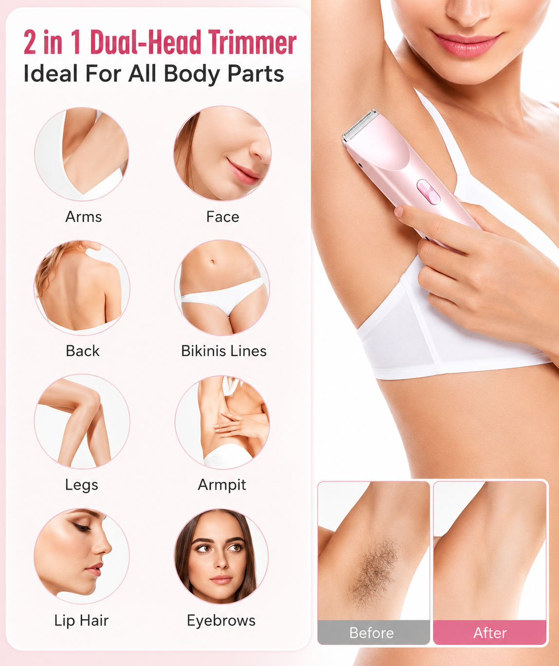 Skinlaria 2-in-1 Intimate Trimmer